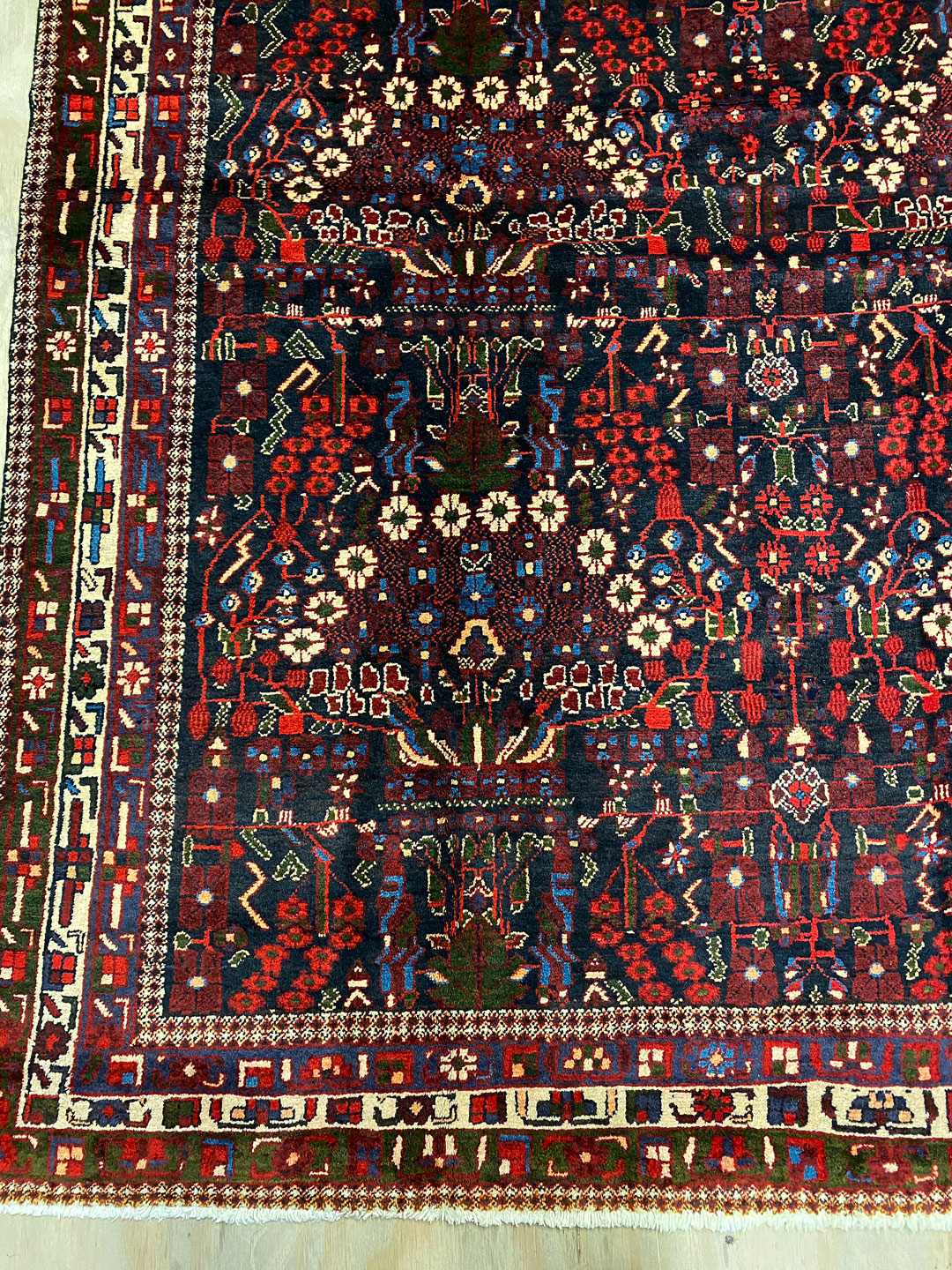 2x1.4M Antique Masterpiece Kerman Rug