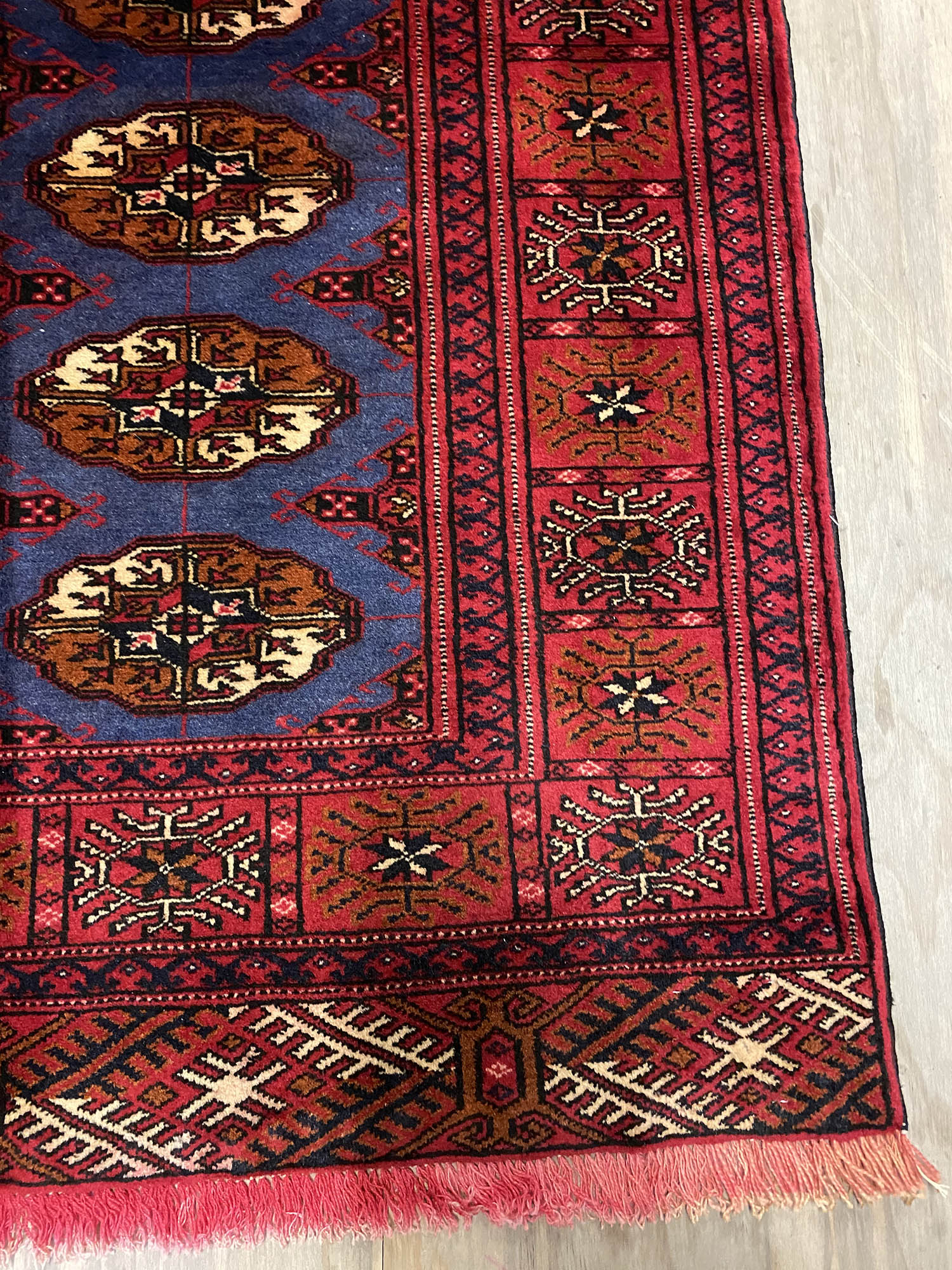 1.5x1M Bokhara Turkoman Persian Rug