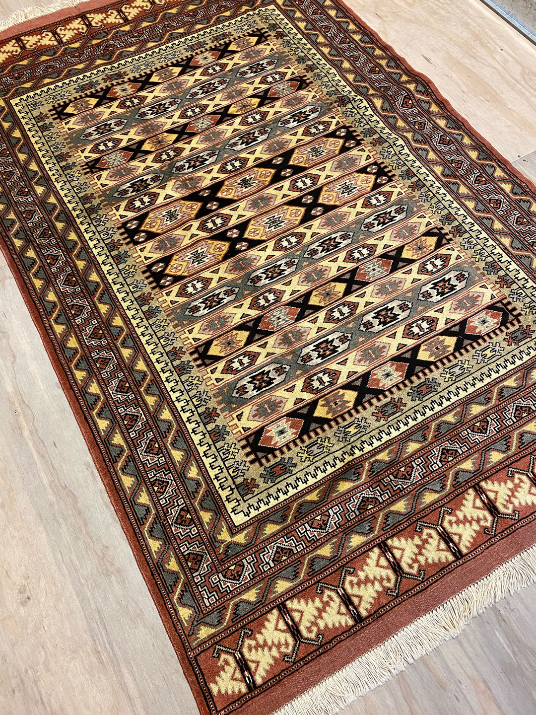 2.1x1.3M Persian Quchan Nomadic Rug