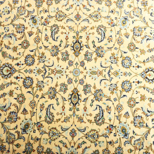 Beige Kashan Rug