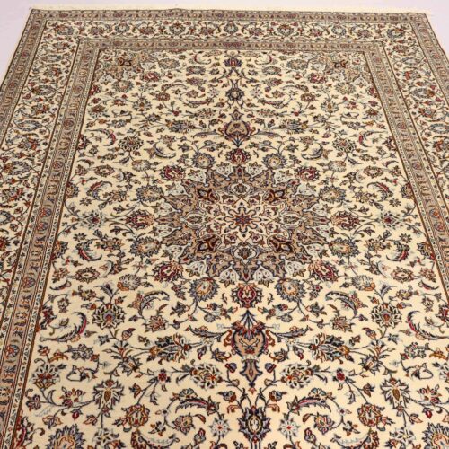 Beige Kashan Rug