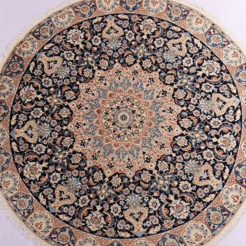 Persian Nain Round Rug