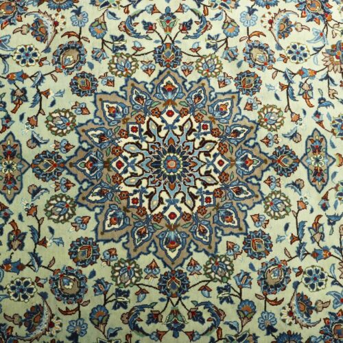 Pistachio Persian Kashan Rug